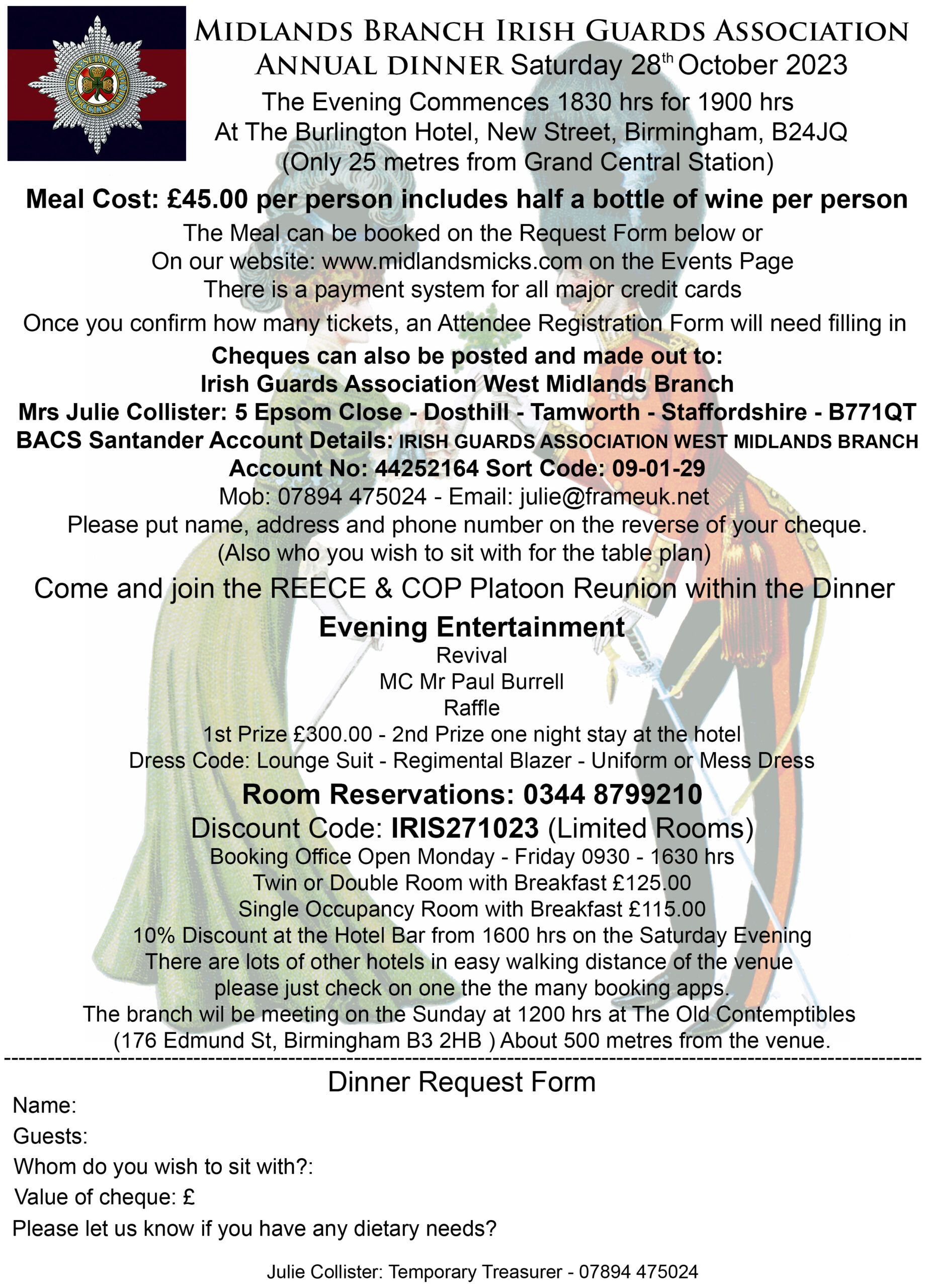 dinner flyer